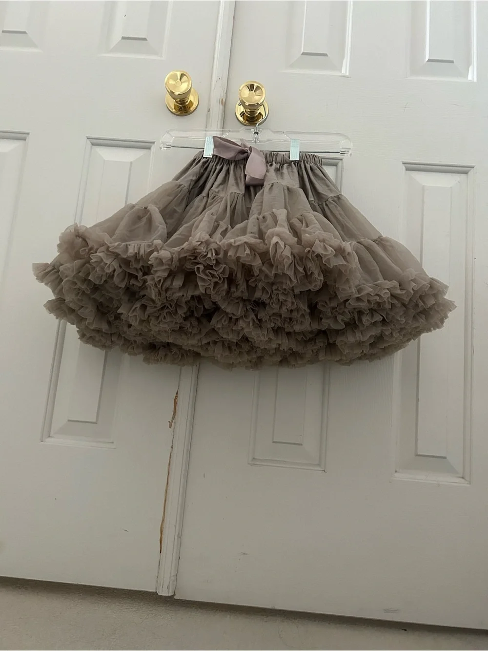 Angel’s Face tutu sable size x-large 10-12 years light brown earthy tone fluffy